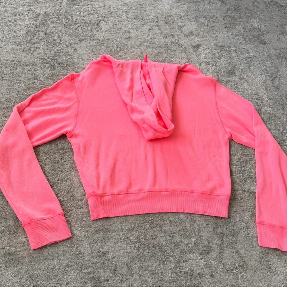 SKIMS Neon Pink Cropped Hoodie - Picture 7 of 7